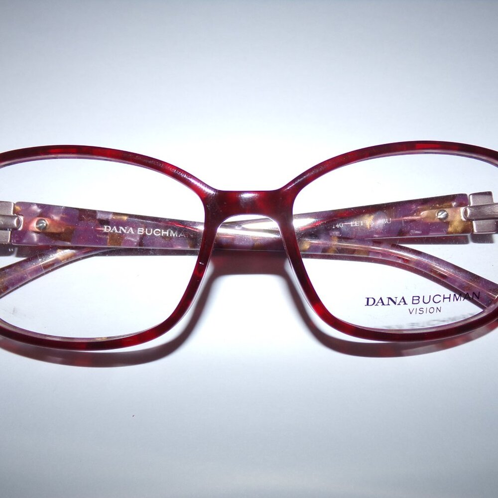 LETTA DANA BUCHMAN Eyewear Burgundy Size 53 NWOT